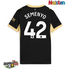 Manchester City Antoine Semenyo #42 Vieraspaita Naisten 2026-27 Lyhythihainen